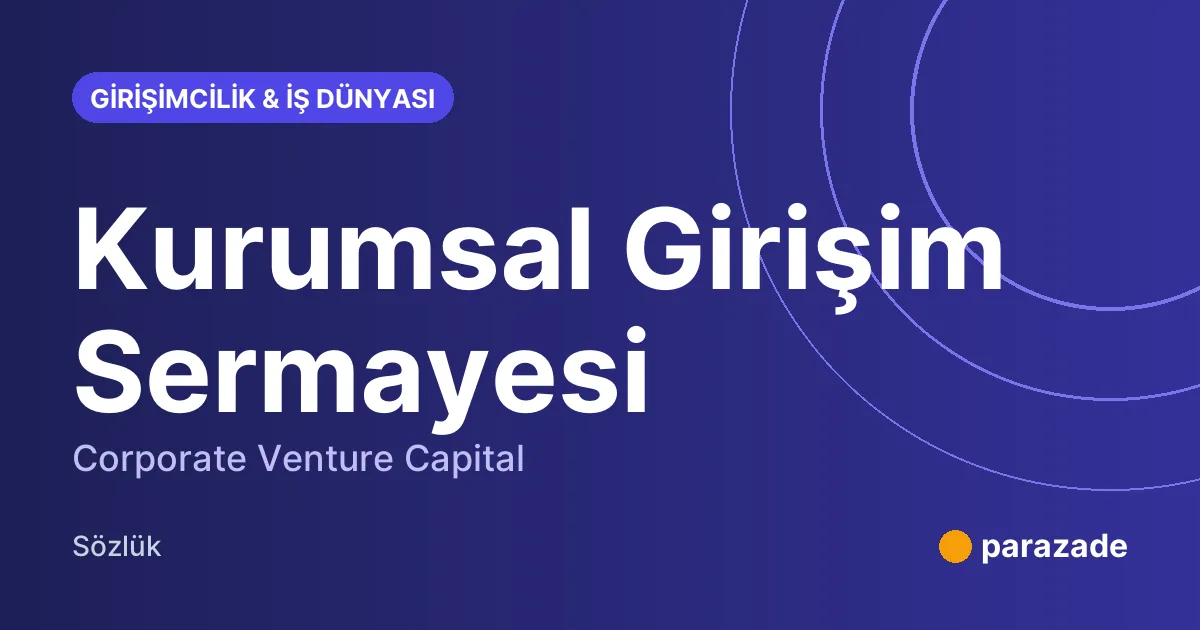 Kurumsal Girişim Sermayesi nedir?
