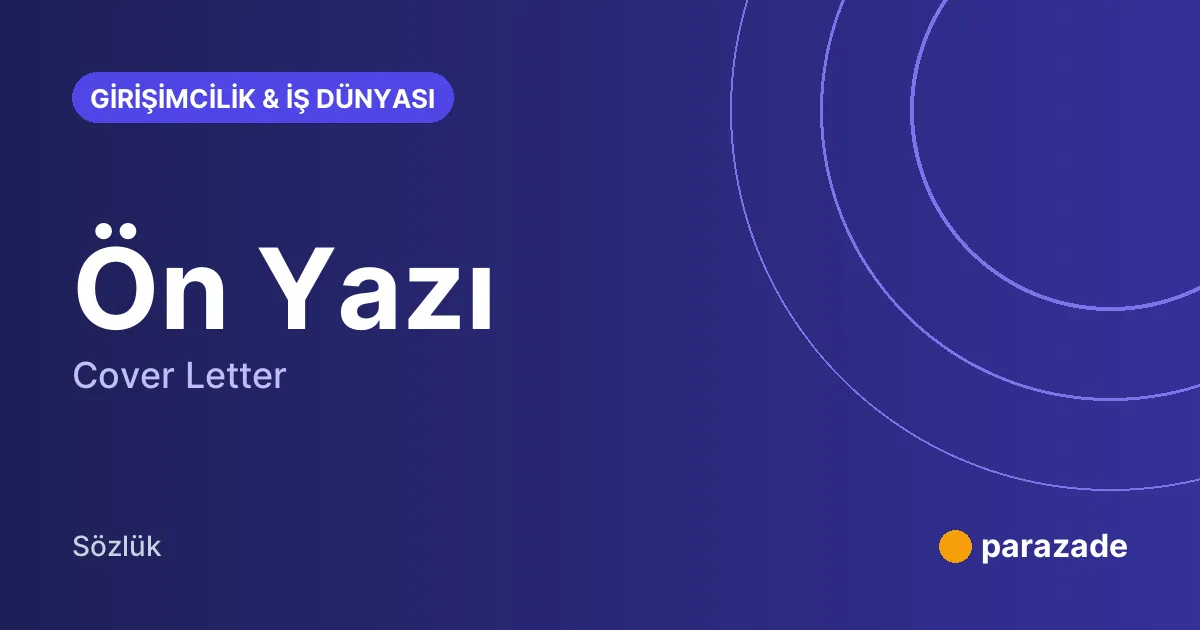 Ön Yazı nedir?