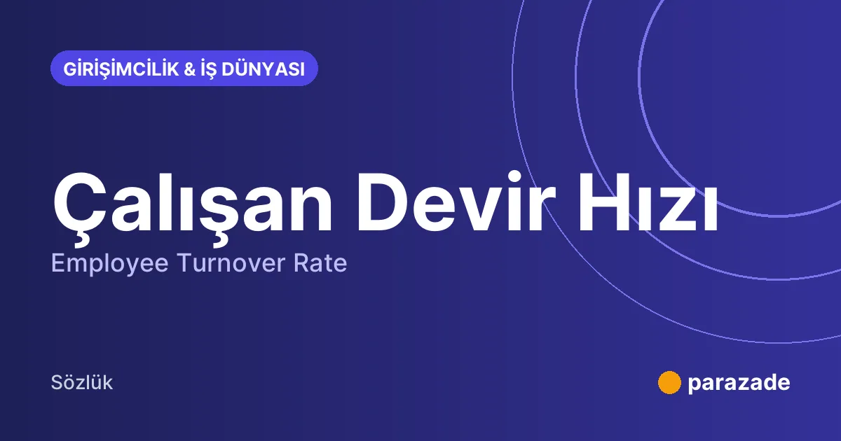 Çalışan Devir Hızı nedir?