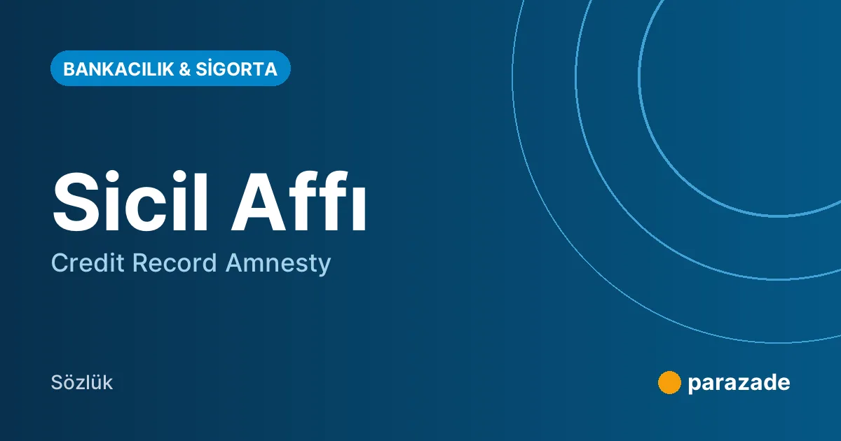 Sicil Affı nedir?