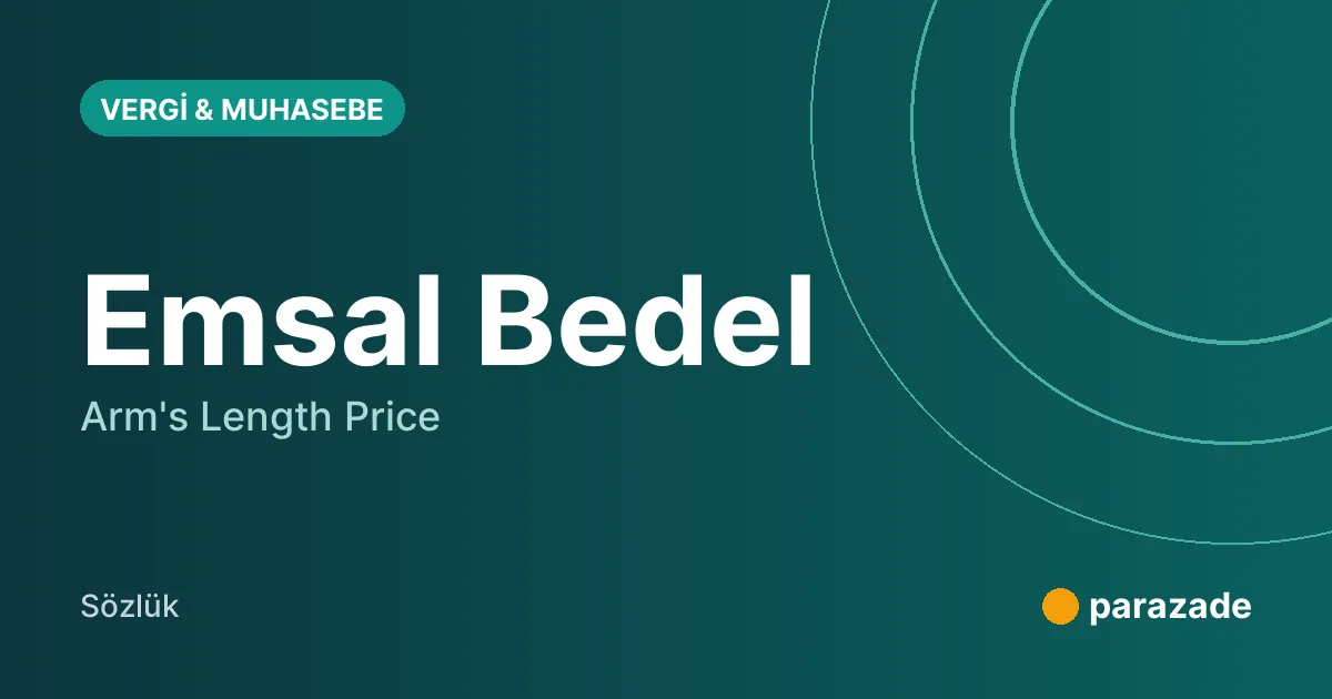 Emsal Bedel nedir?