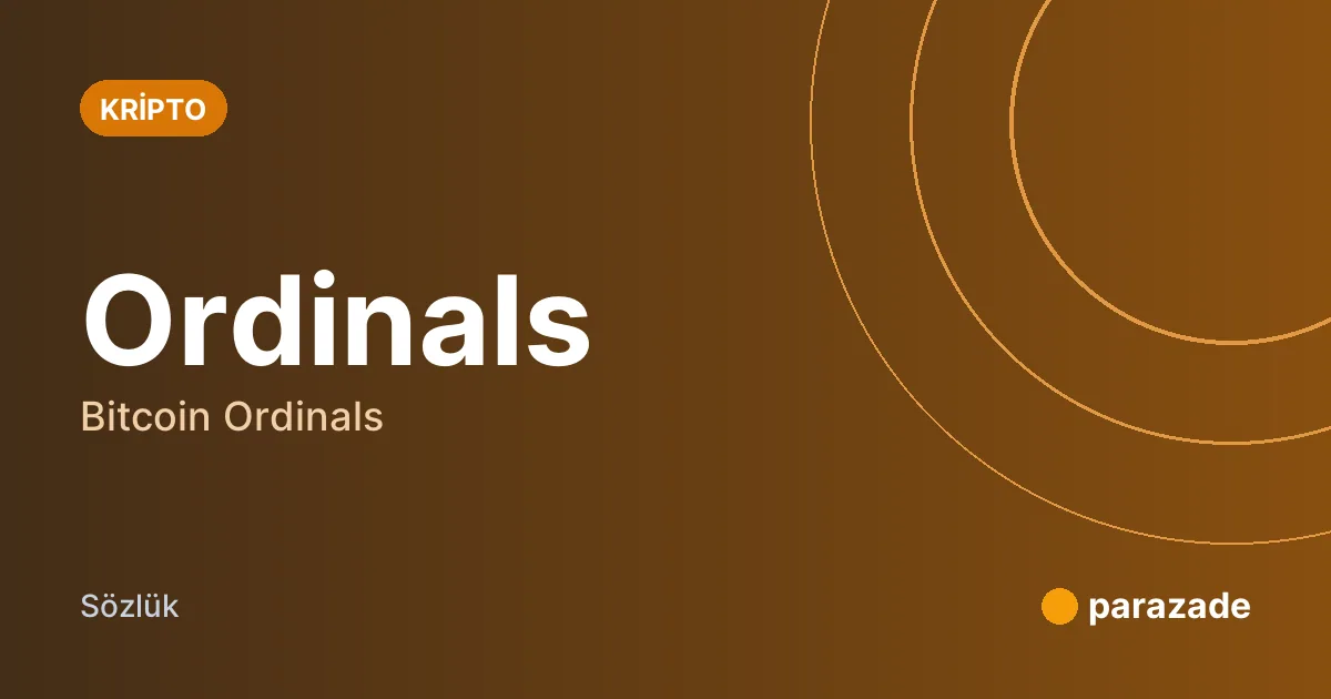 Ordinals nedir?