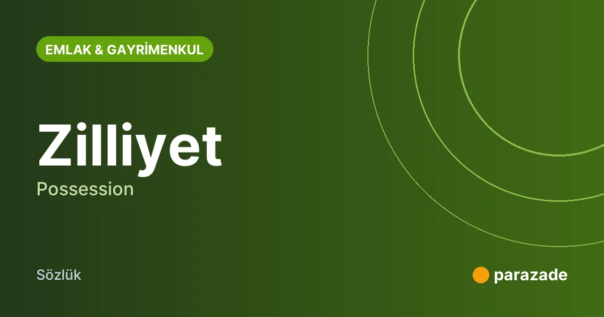 Zilliyet nedir?