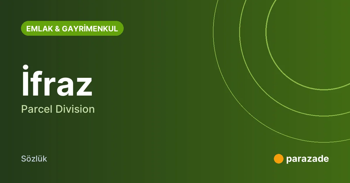İfraz nedir?