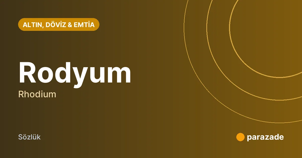Rodyum nedir?