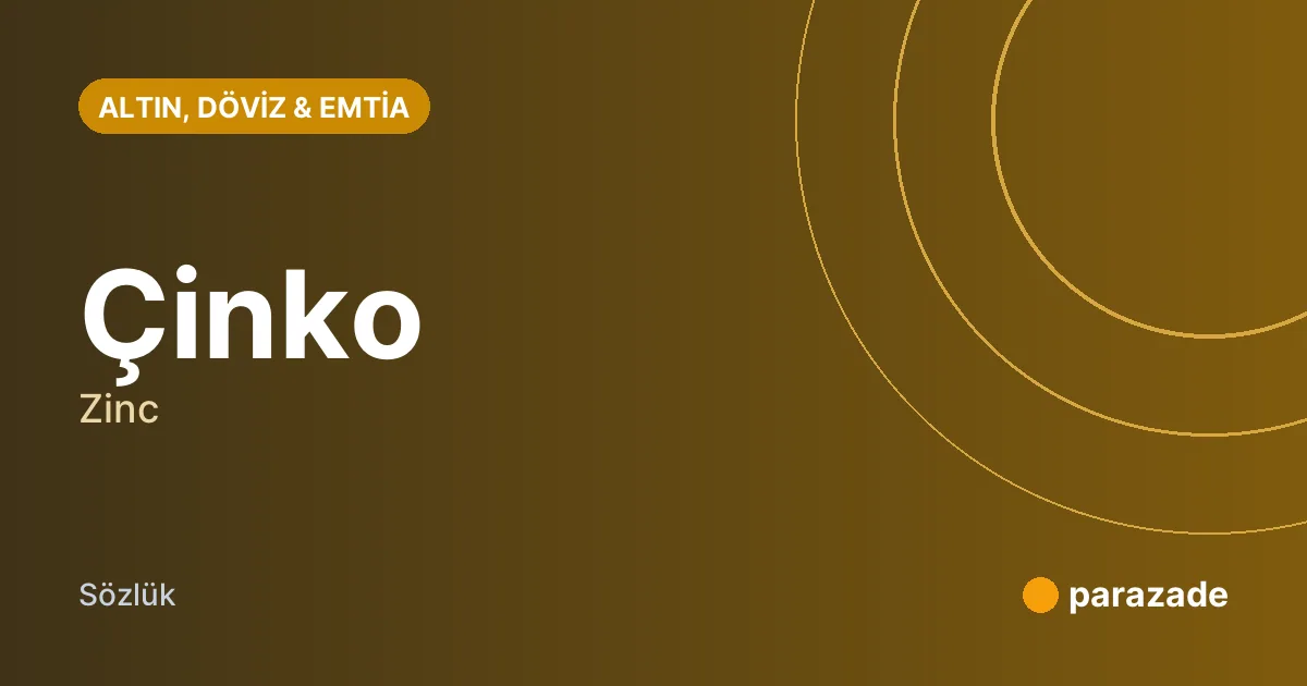 Çinko nedir?