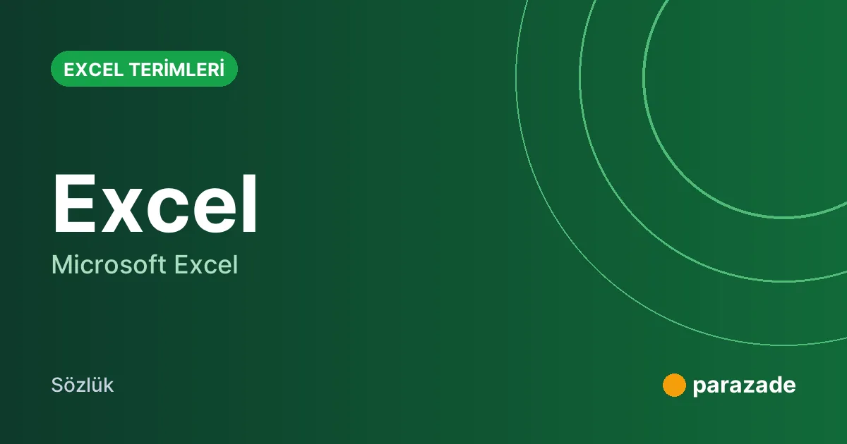 Excel nedir?