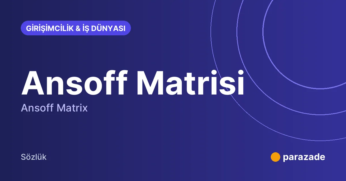 Ansoff Matrisi nedir?