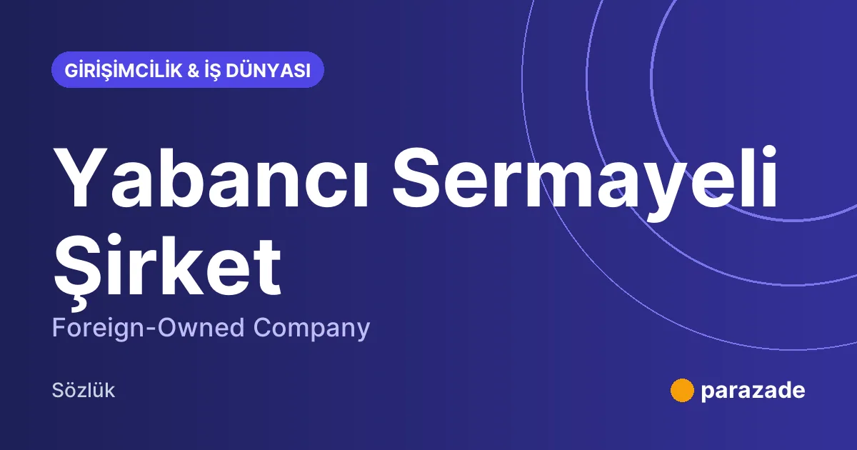 Yabancı Sermayeli Şirket nedir?