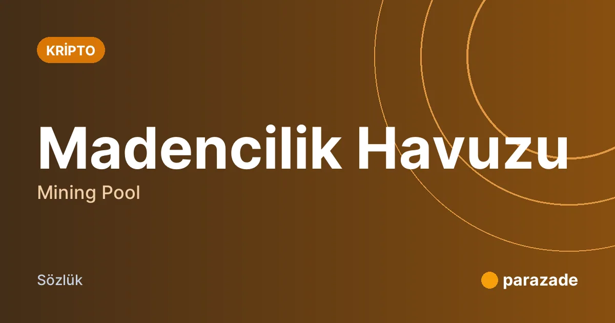Madencilik Havuzu nedir?
