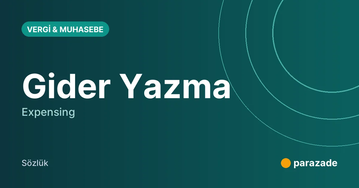 Gider Yazma nedir?