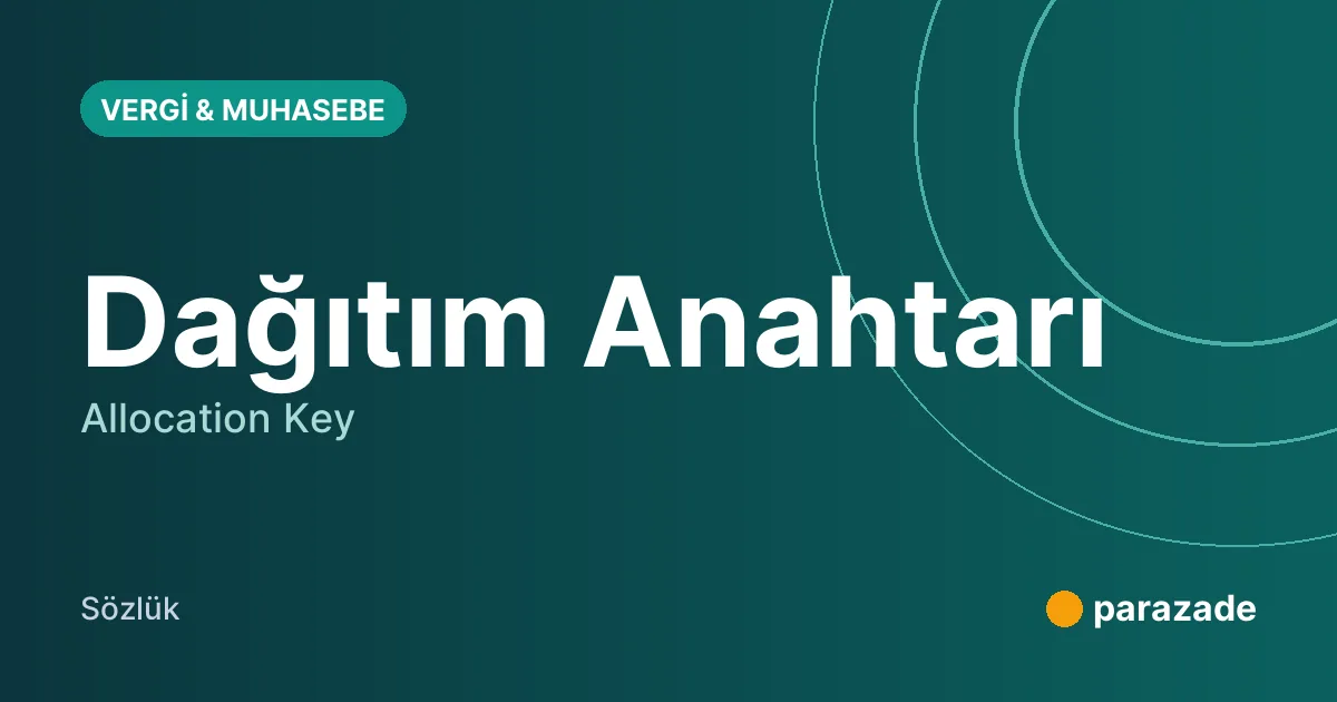 Dağıtım Anahtarı nedir?