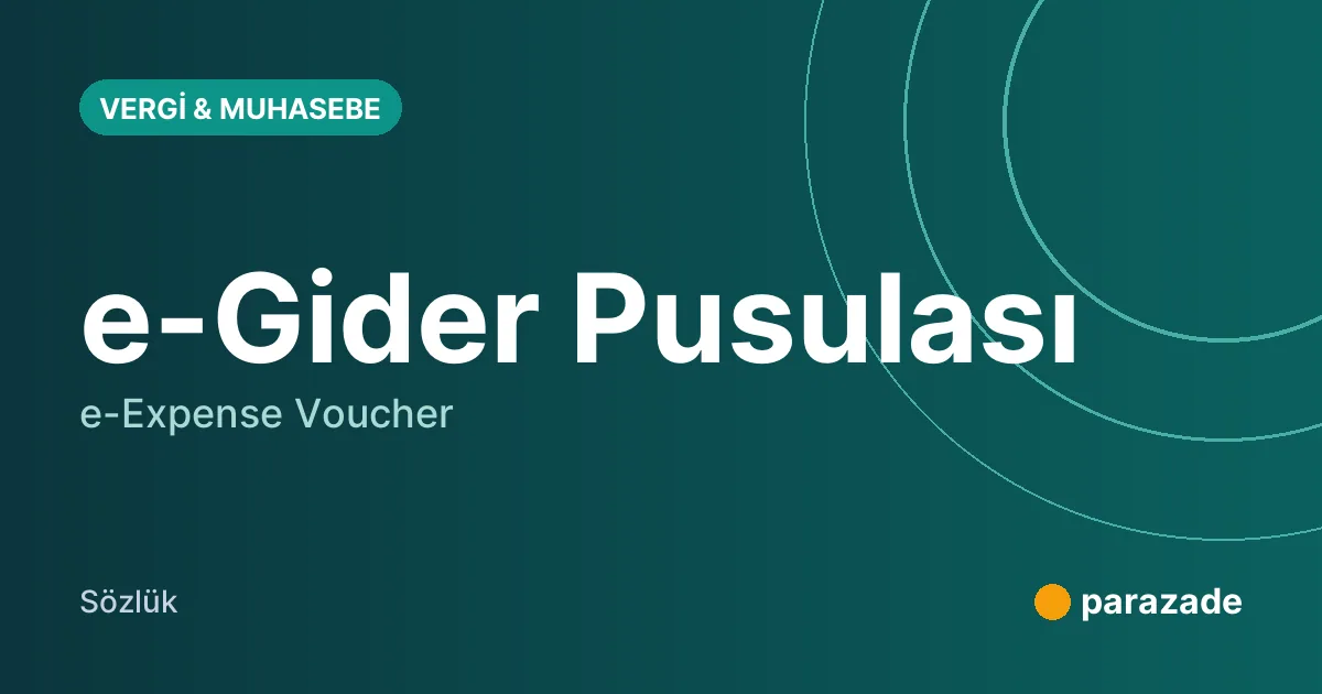 e-Gider Pusulası nedir?