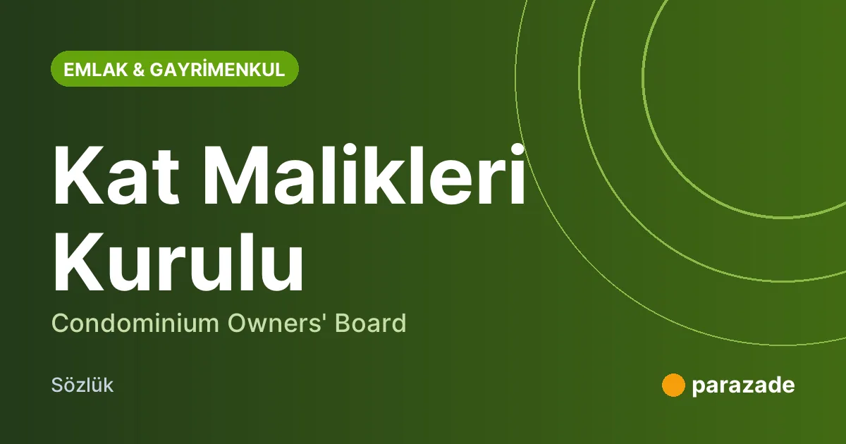 Kat Malikleri Kurulu nedir?