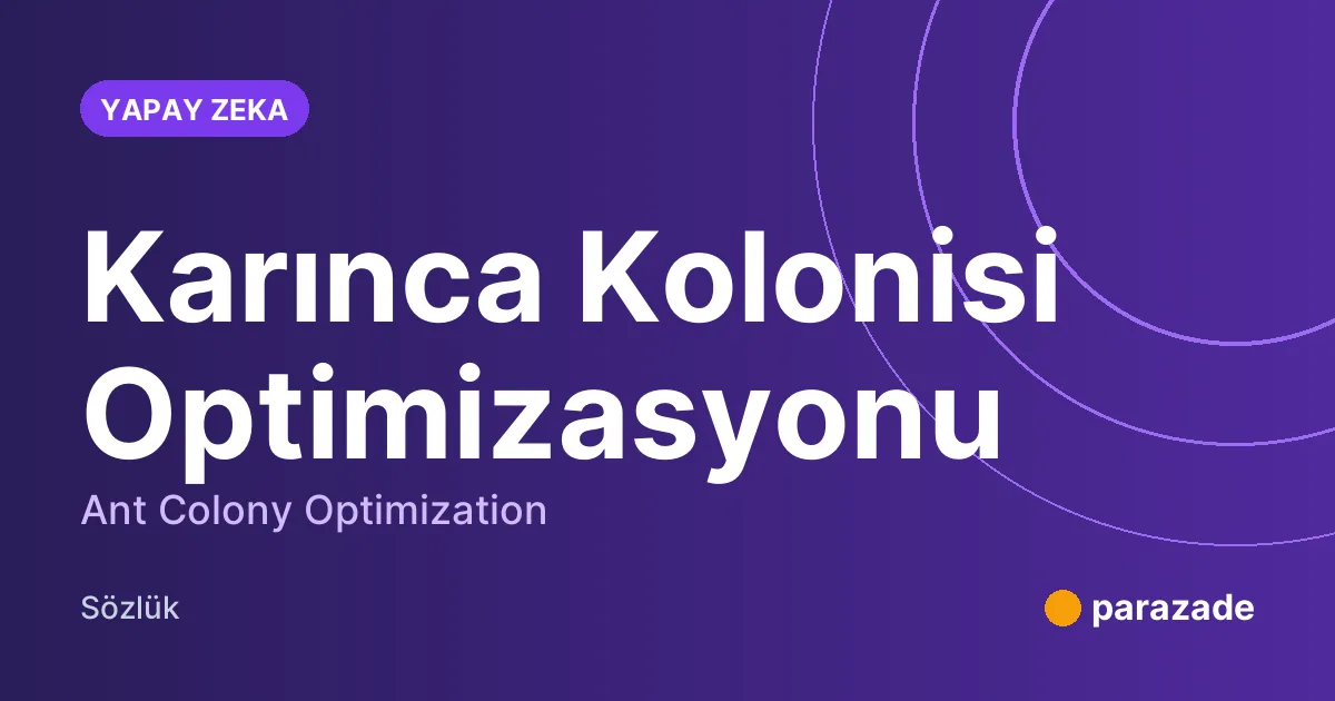 Karınca Kolonisi Optimizasyonu nedir?