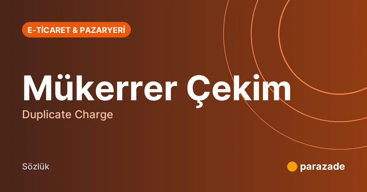 Mükerrer Çekim nedir?