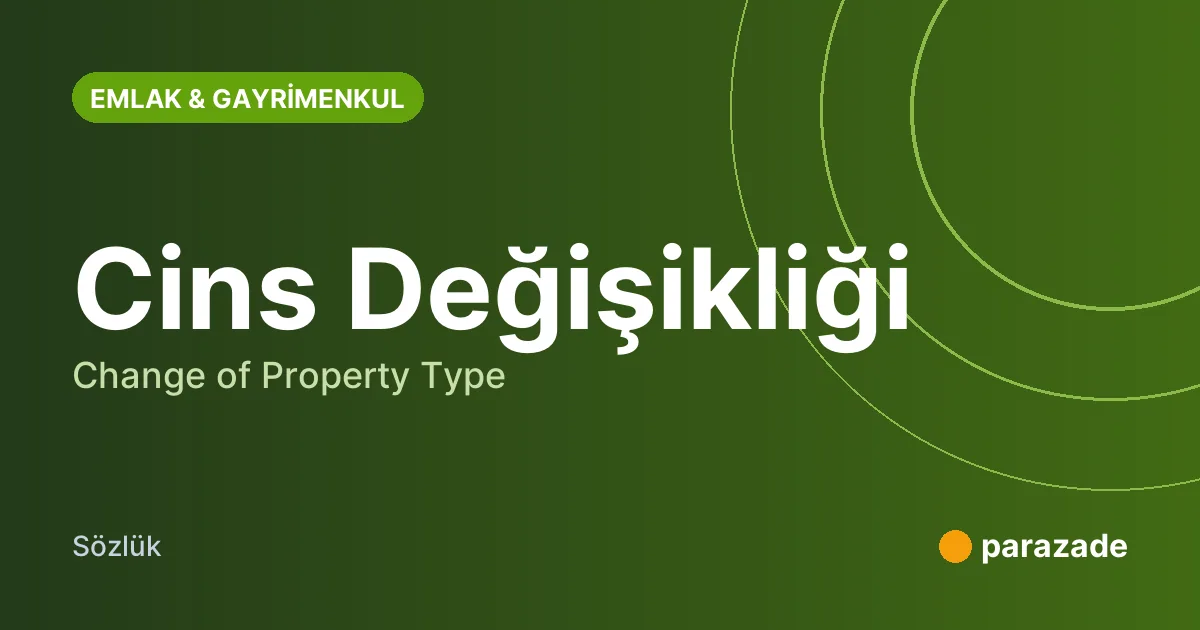 Cins Değişikliği nedir?