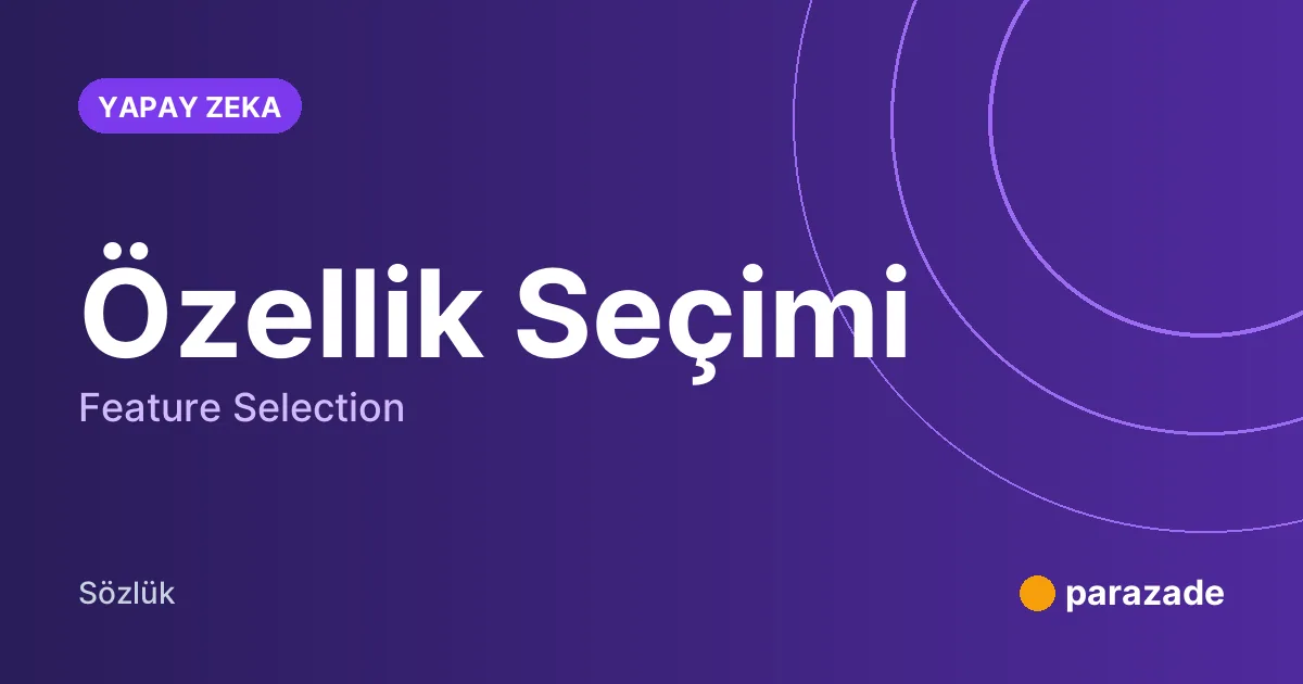Özellik Seçimi nedir?