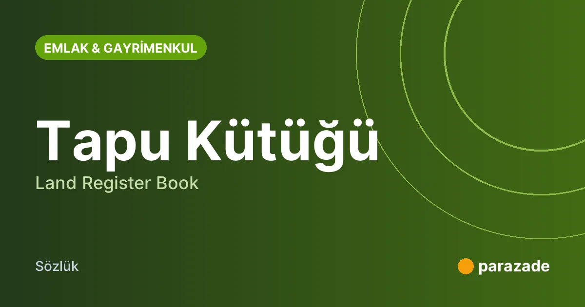 Tapu Kütüğü nedir?