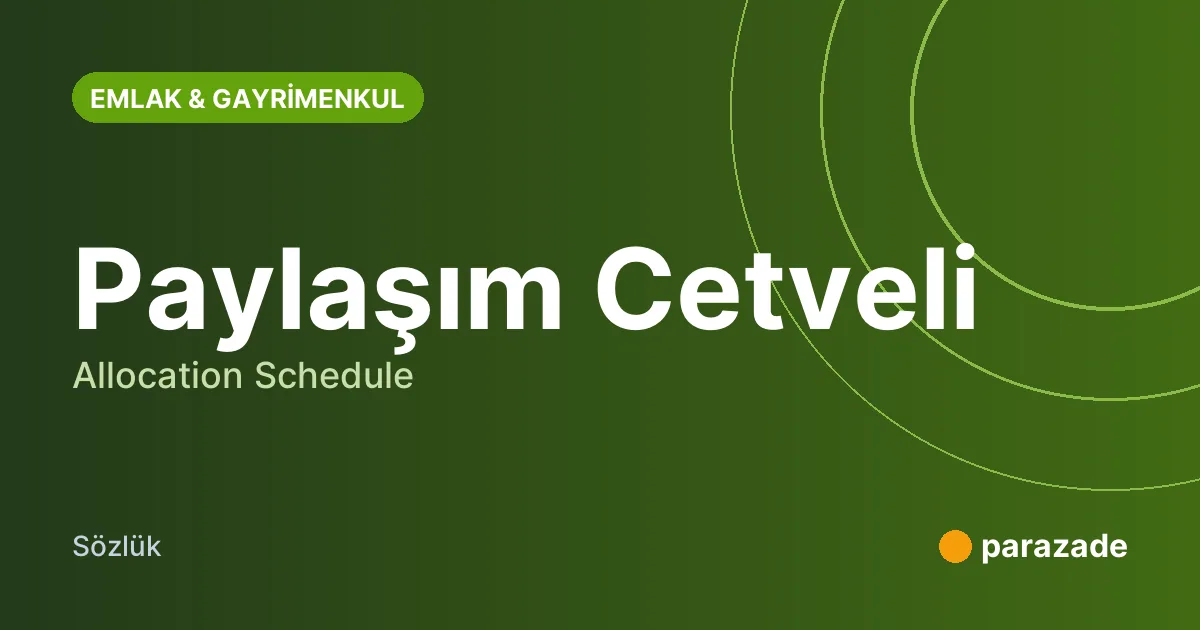 Paylaşım Cetveli nedir?