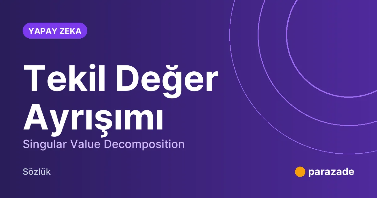 Tekil Değer Ayrışımı nedir?