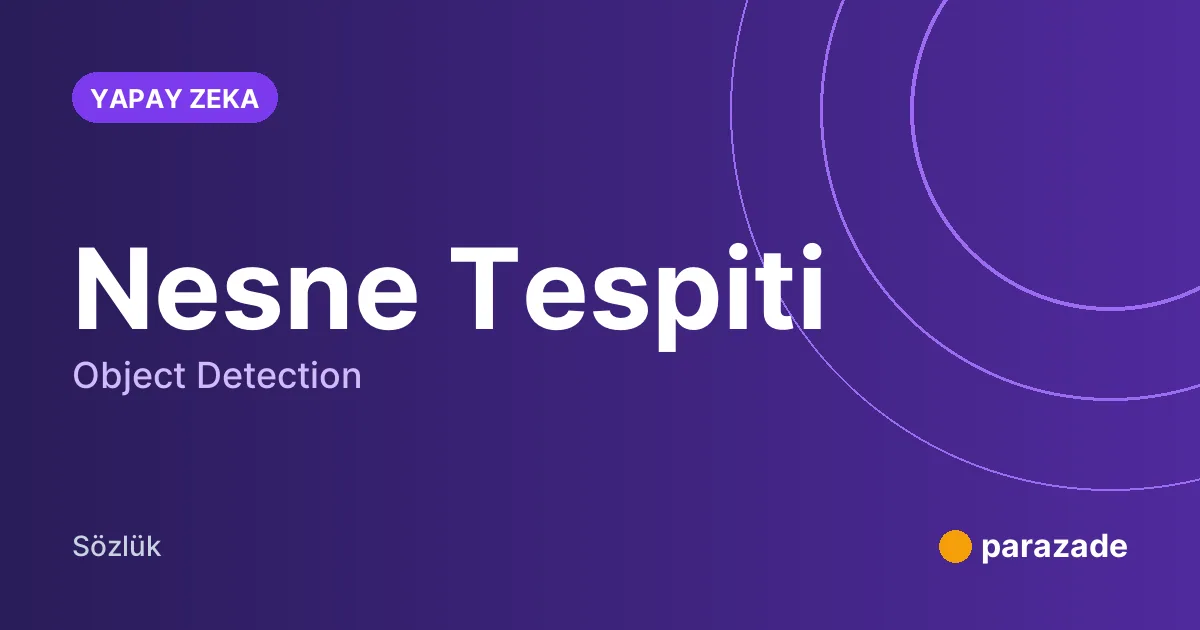 Nesne Tespiti nedir?