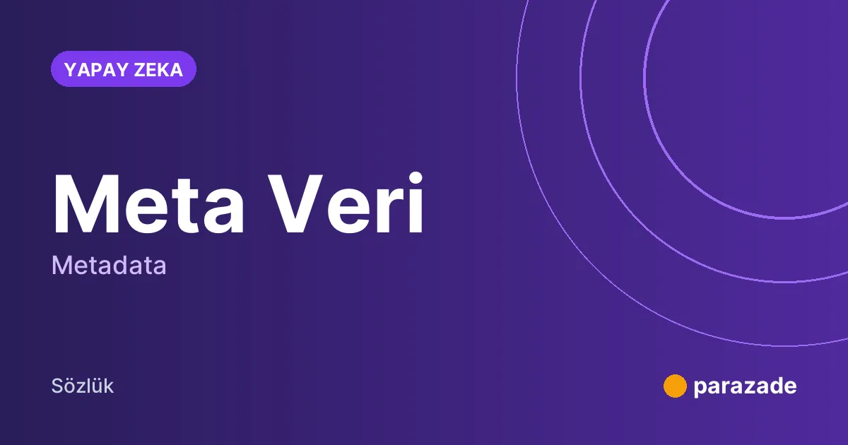 Meta Veri nedir?