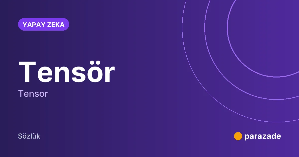 Tensör nedir?