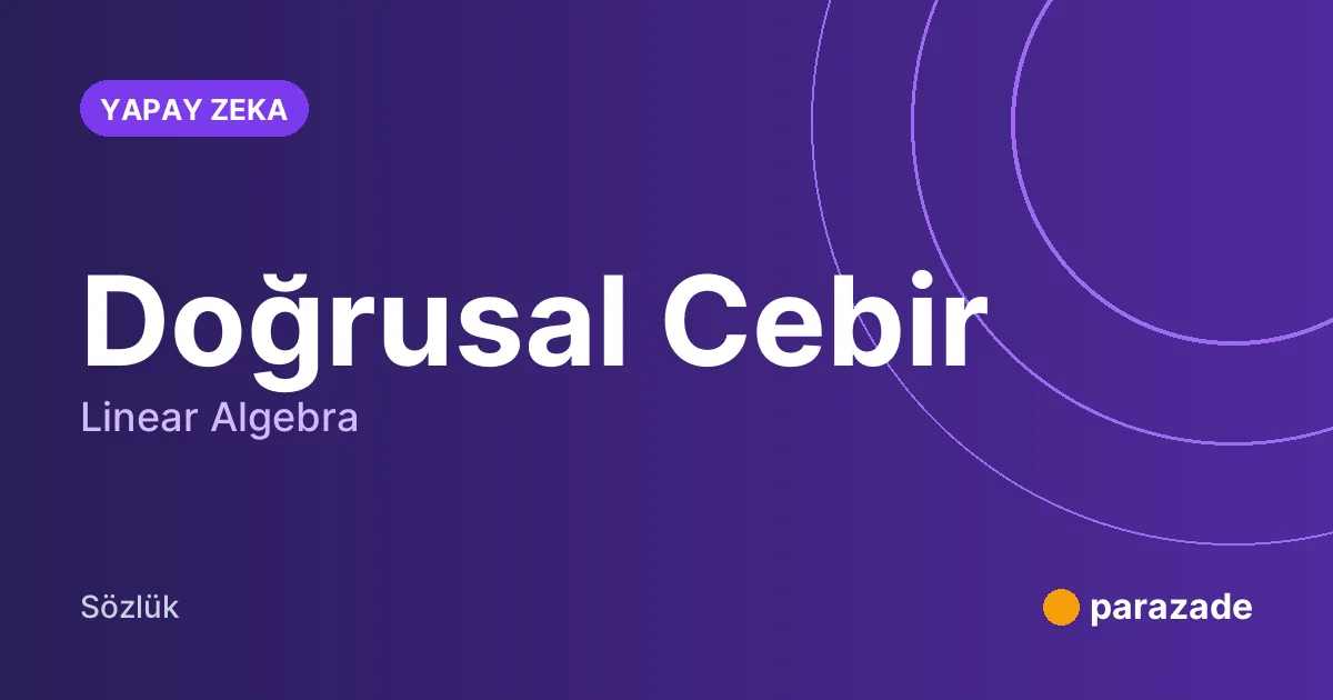 Doğrusal Cebir nedir?